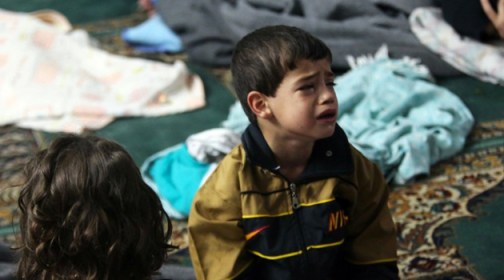 A boy who survived the chemical weapons attack in Ghouta, Syria - August 21, 2013. Source: Reuters